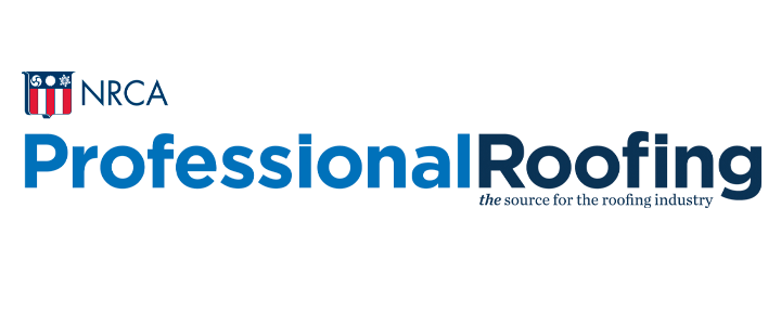 NRCA Logo with the words Professional Roofing
